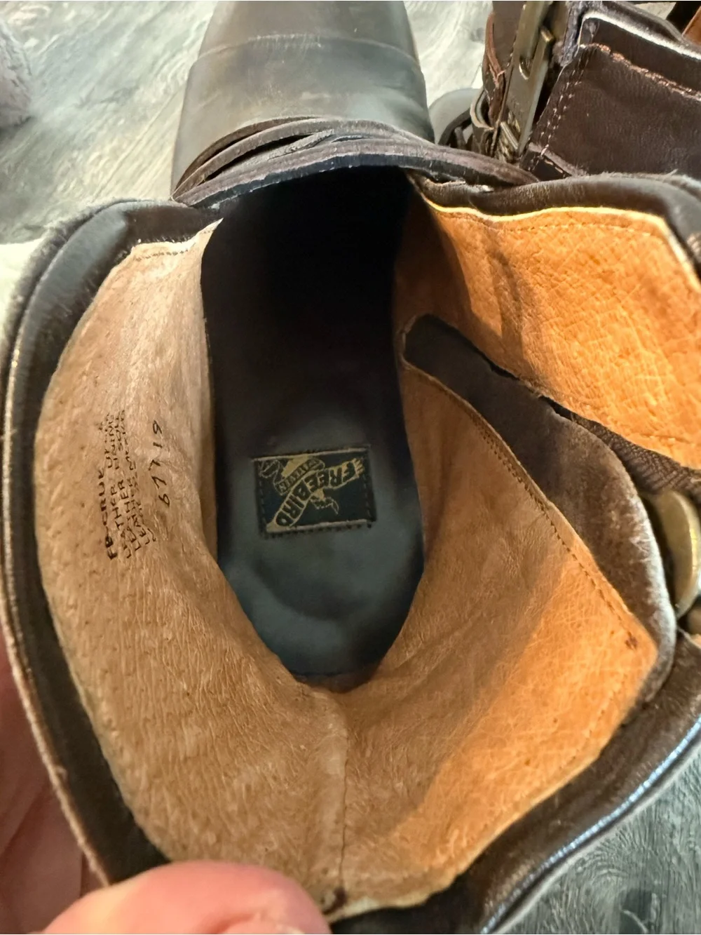 freebird Brown Leather Strappy Ankle Booties